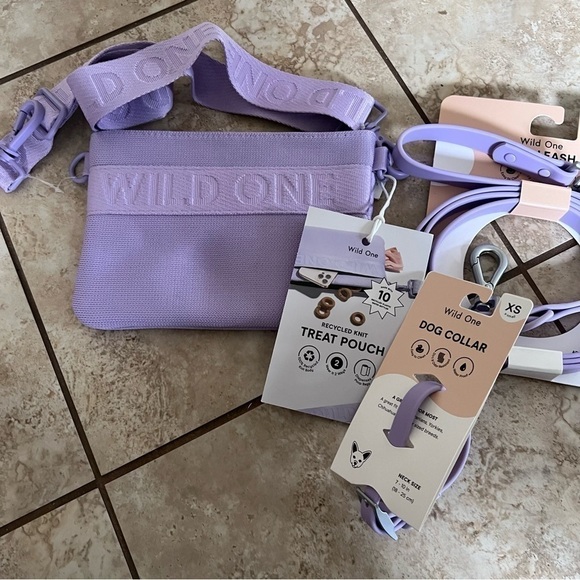 NEW Wild One leash and collar set with treat pouch - Picture 2 of 16